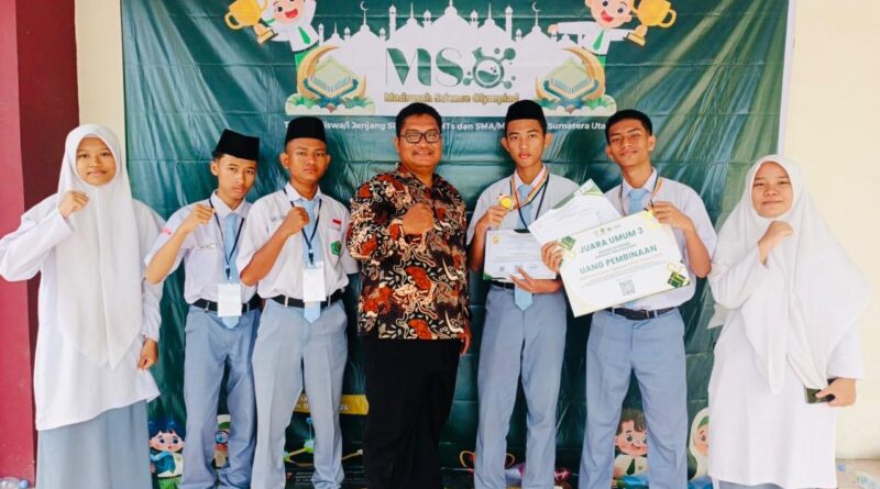 Dua Siswa MAN Tanjungbalai Sabet Medali Emas dan Perunggu di MSO 2026 UINSU Medan